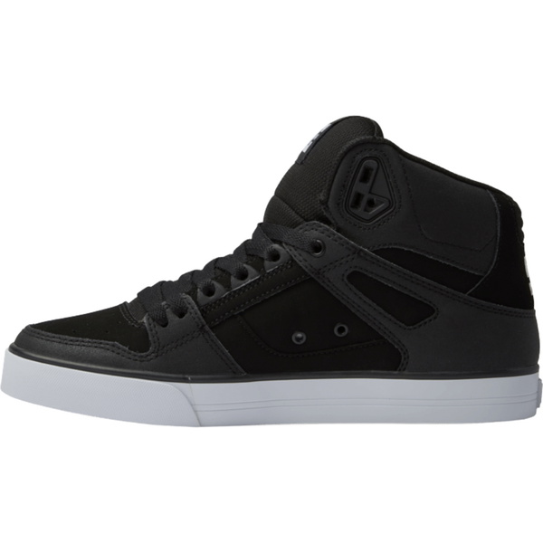 2026 DC Shoes Mens Pure Hi Top WC Trainers ADYS400043 - Black / Black / White
